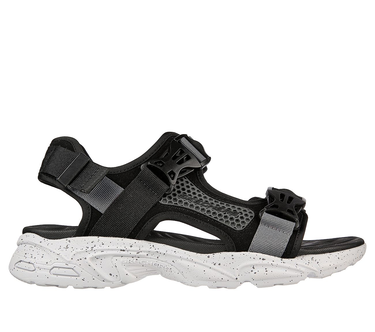 Stamina Sandal - Streamer — BLACK
