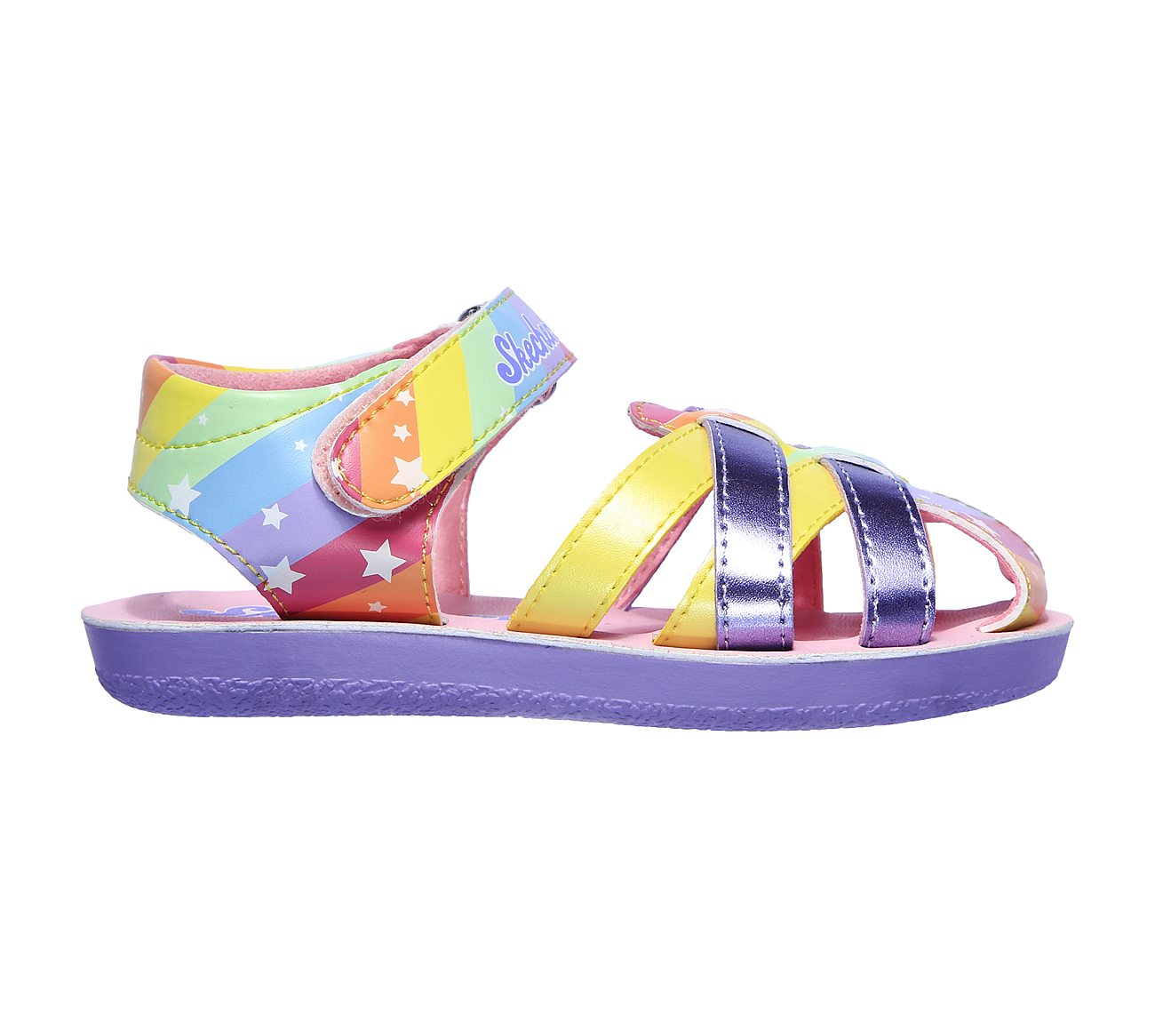 skechers metallic sandals
