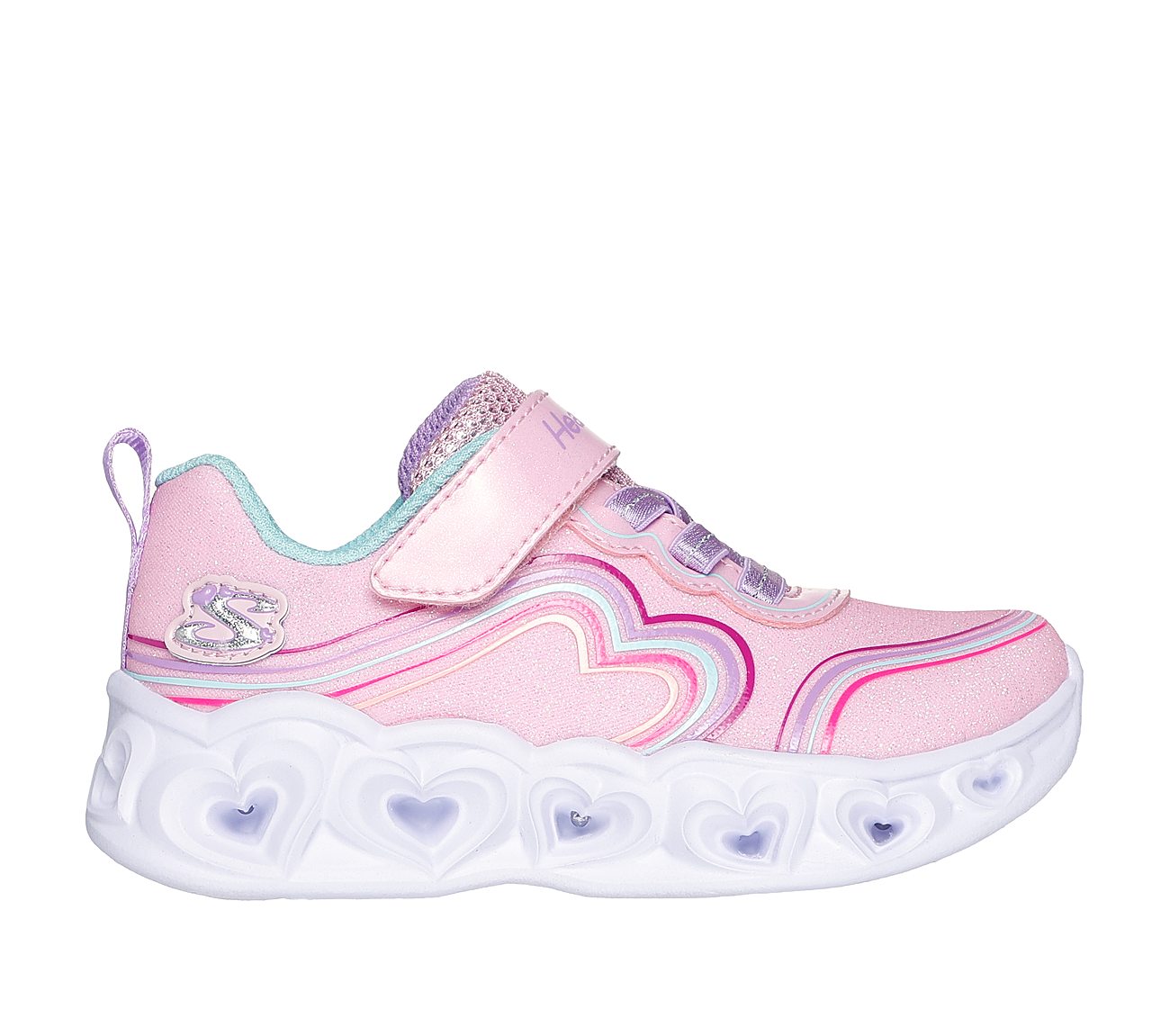 Heart Lights - Retro Hearts — PINK