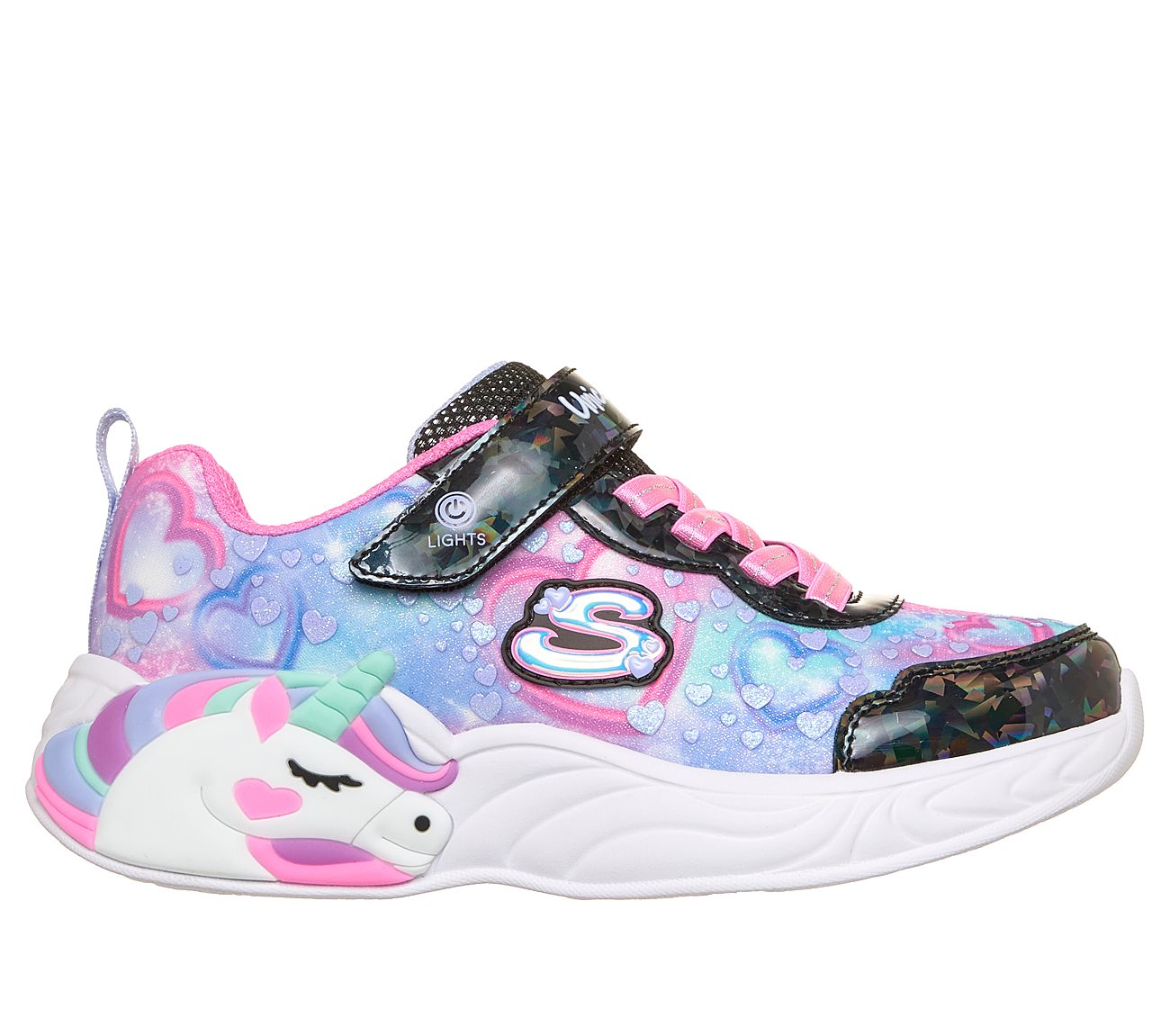 Unicorn Dreams - Heart Sparkles — BLACK