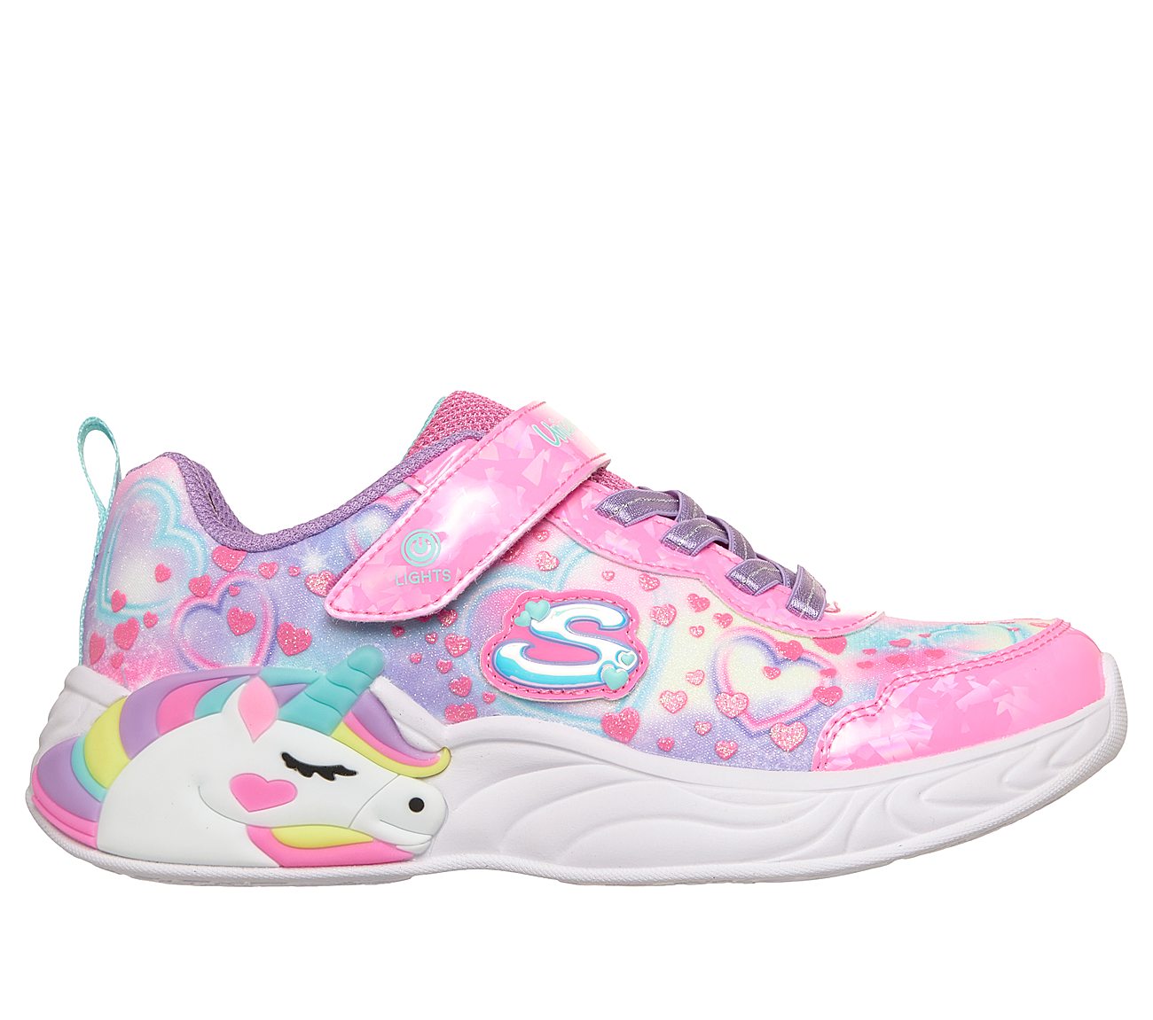 Unicorn Dreams - Heart Sparkles — PINK