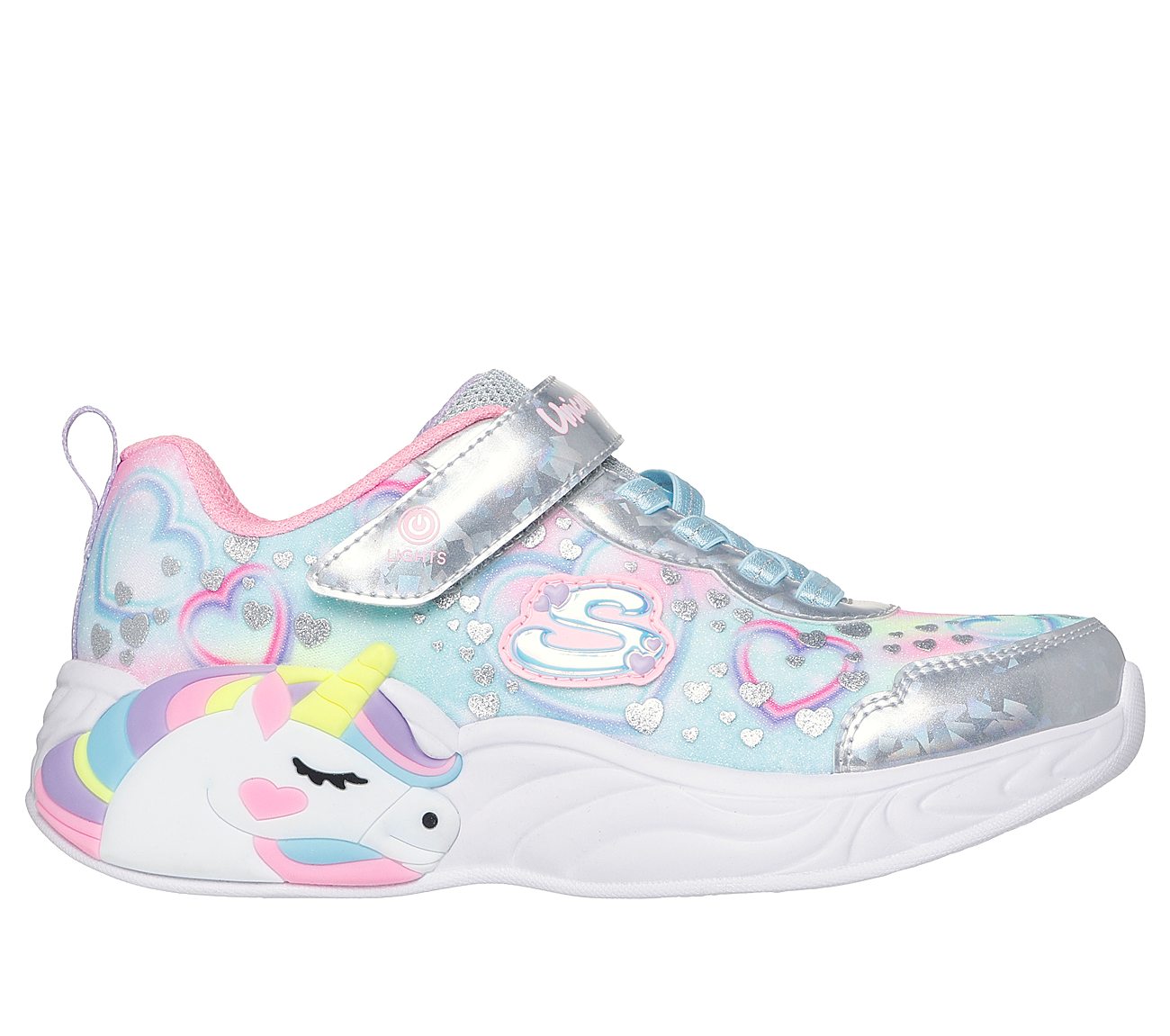 Unicorn Dreams - Heart Sparkles — SILVER