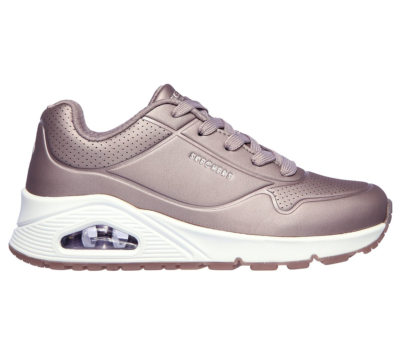skechers lace effect lace up trainer