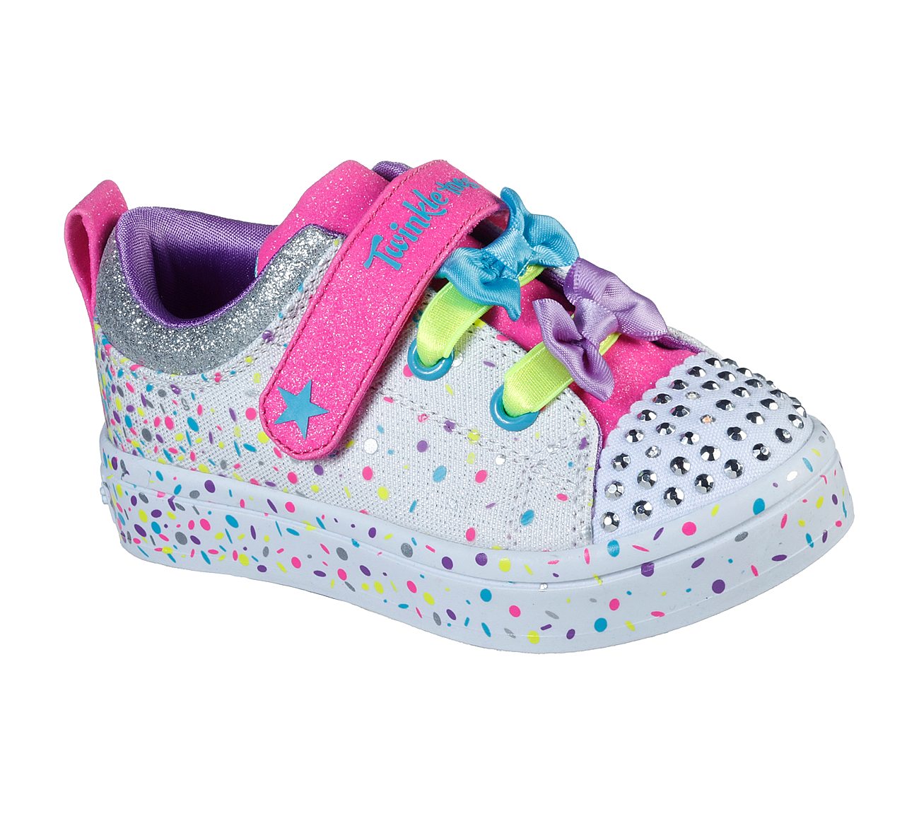 skechers kids' twi-lites-princess party sneaker