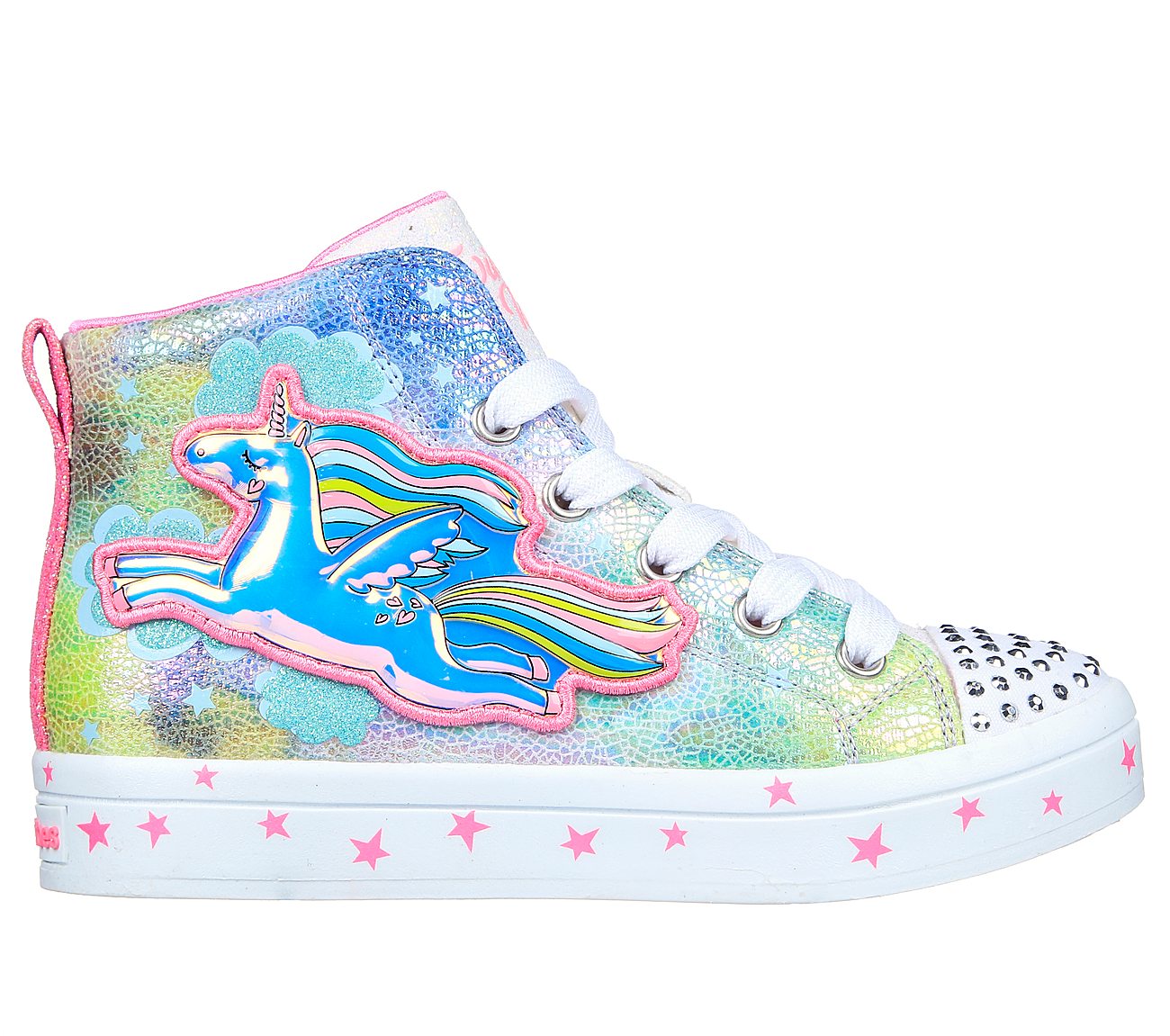 Amazon.com | Skechers Kids Kids Twinkle Sparks-Jumpin' Clou Sneaker,  Blue/Multi, 5 US Unisex Toddler | Sneakers