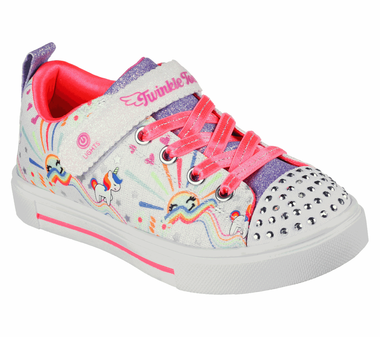 Skechers twinkle shop toes magical rainbows