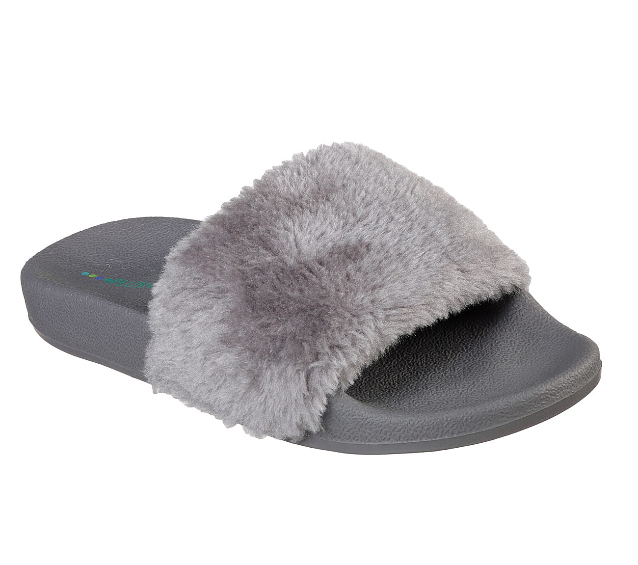 fluffy slippers open toe