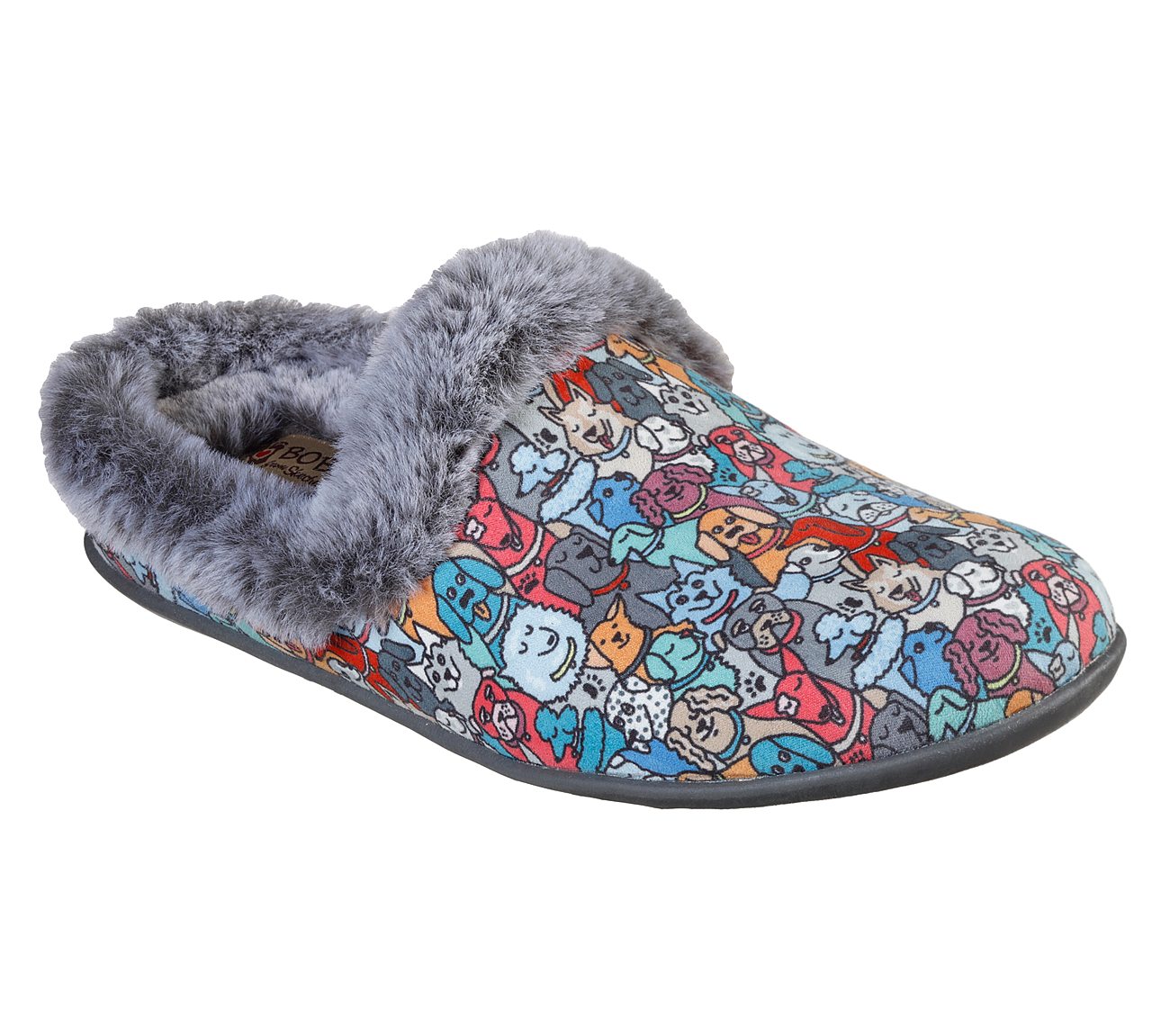 skechers fuzzy slippers