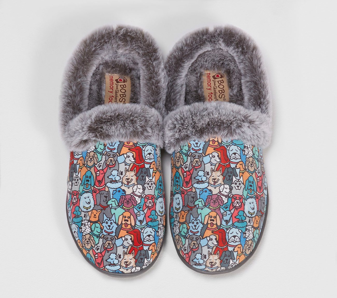 skechers fuzzy slippers