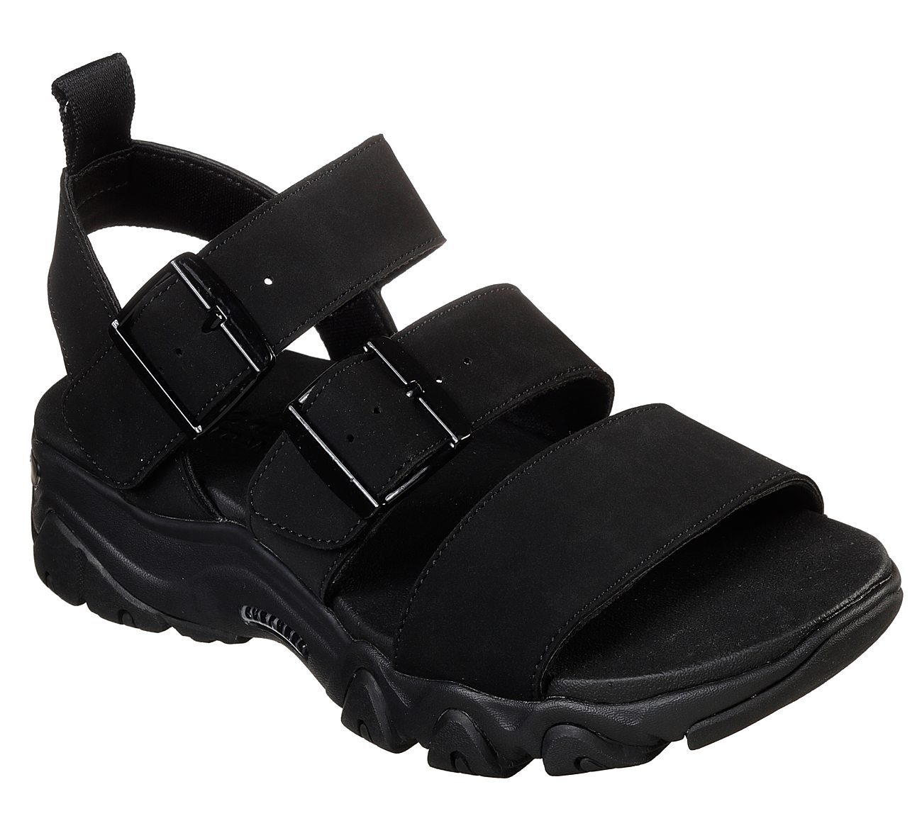 skechers black sandals