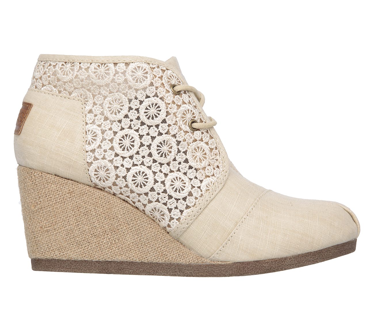 bobs wedge canvas shoe