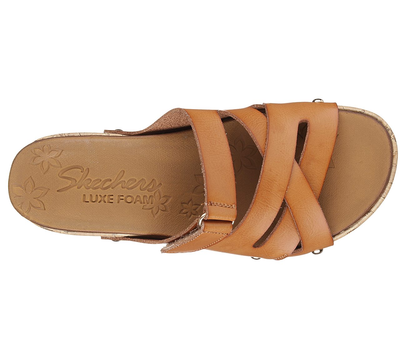 skechers luxe foam wedge sandals