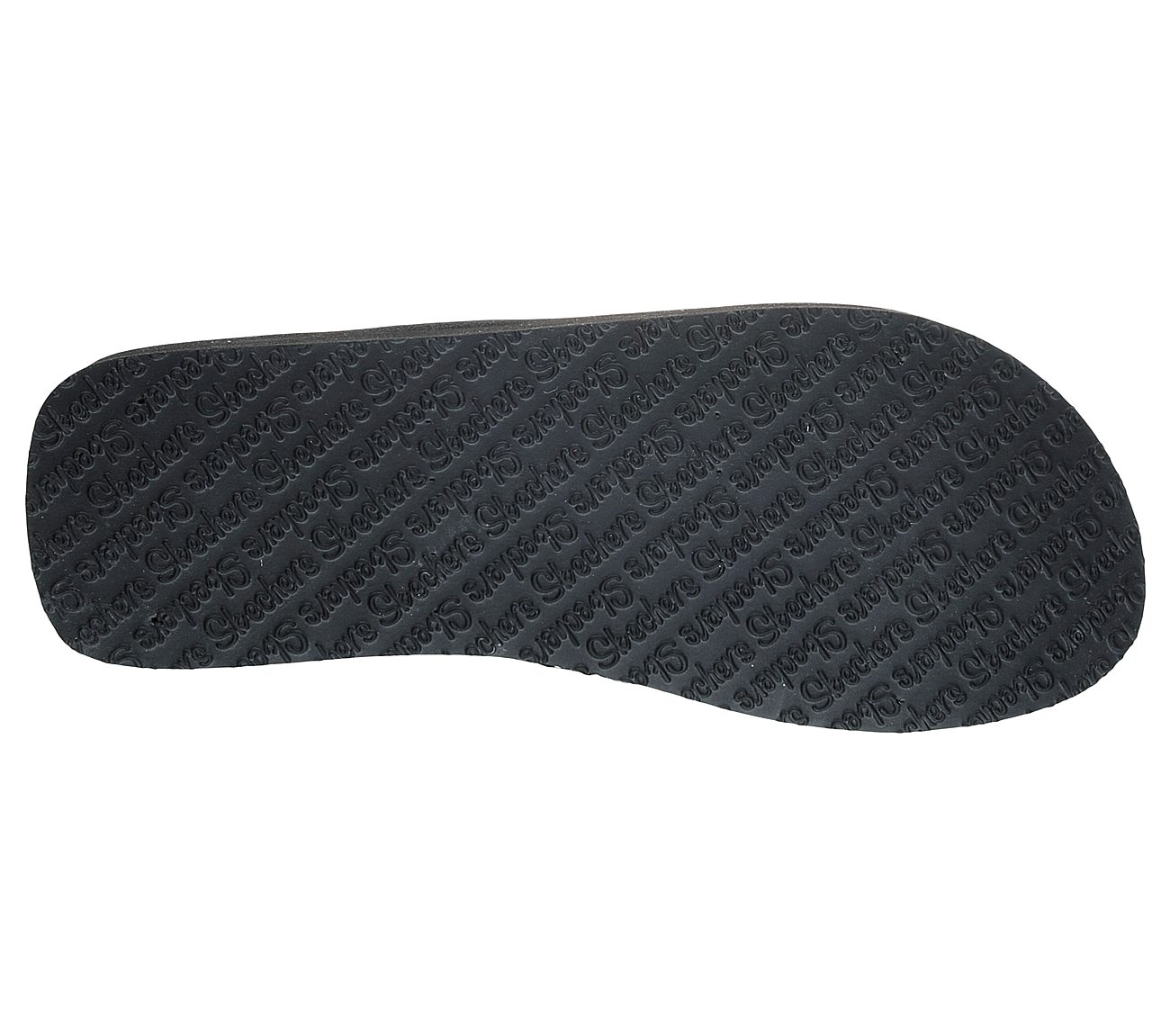 skechers yoga foam flip flops black