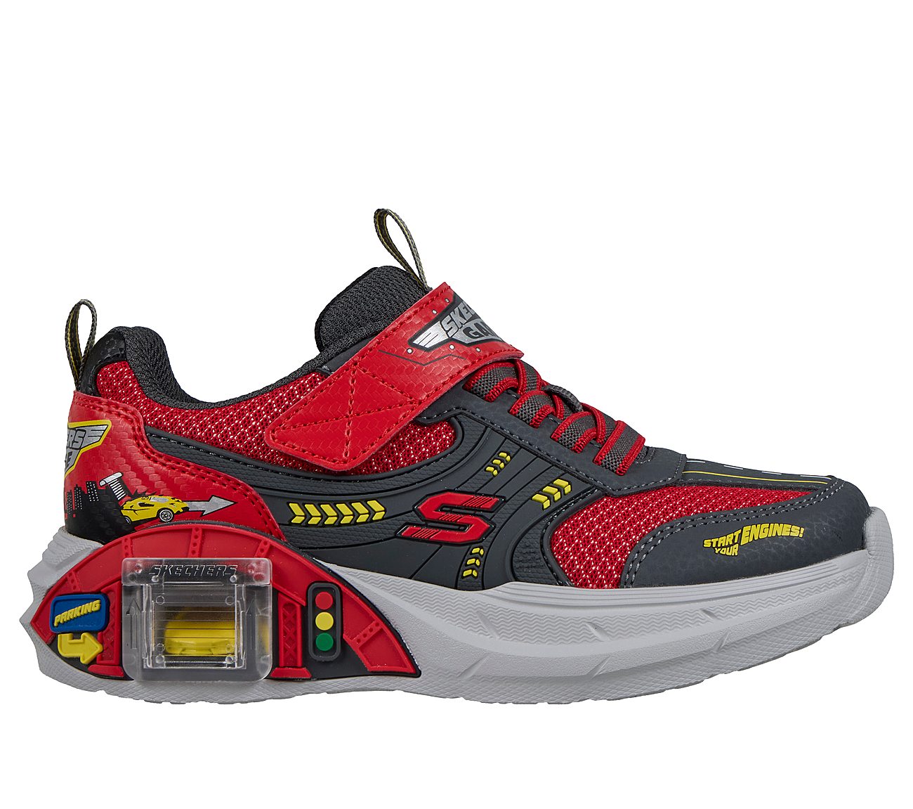 Skechers Garage — RED / CHARCOAL