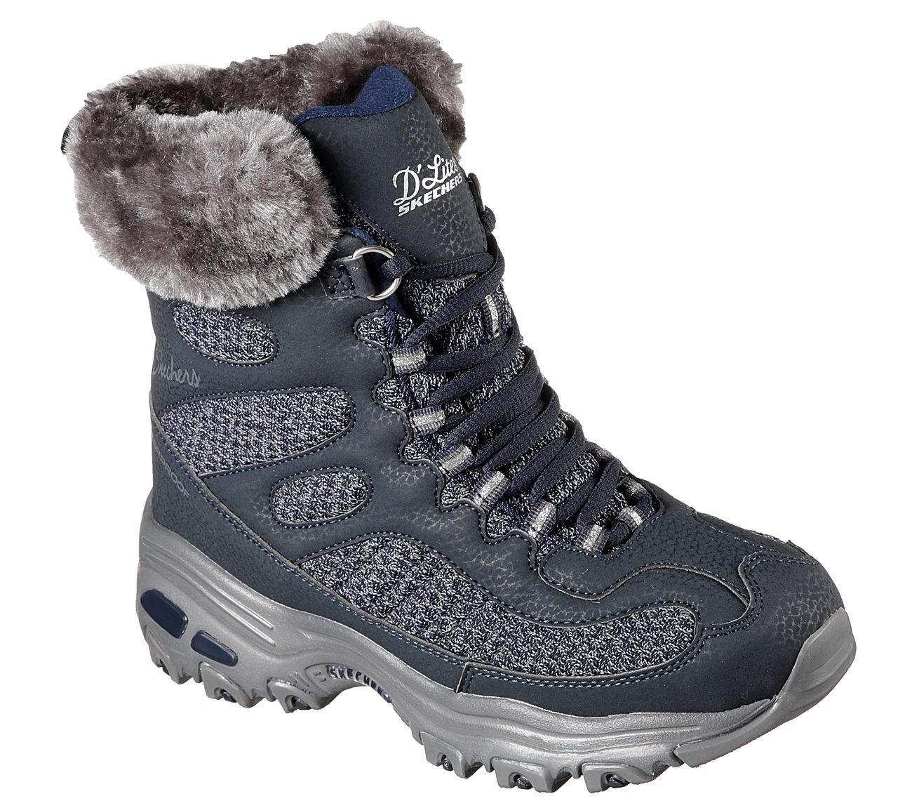 skechers mens fur lined boots
