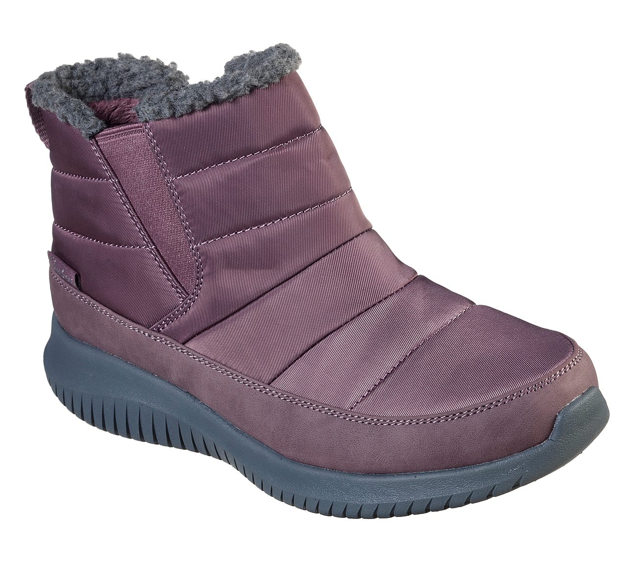 skechers boots womens purple