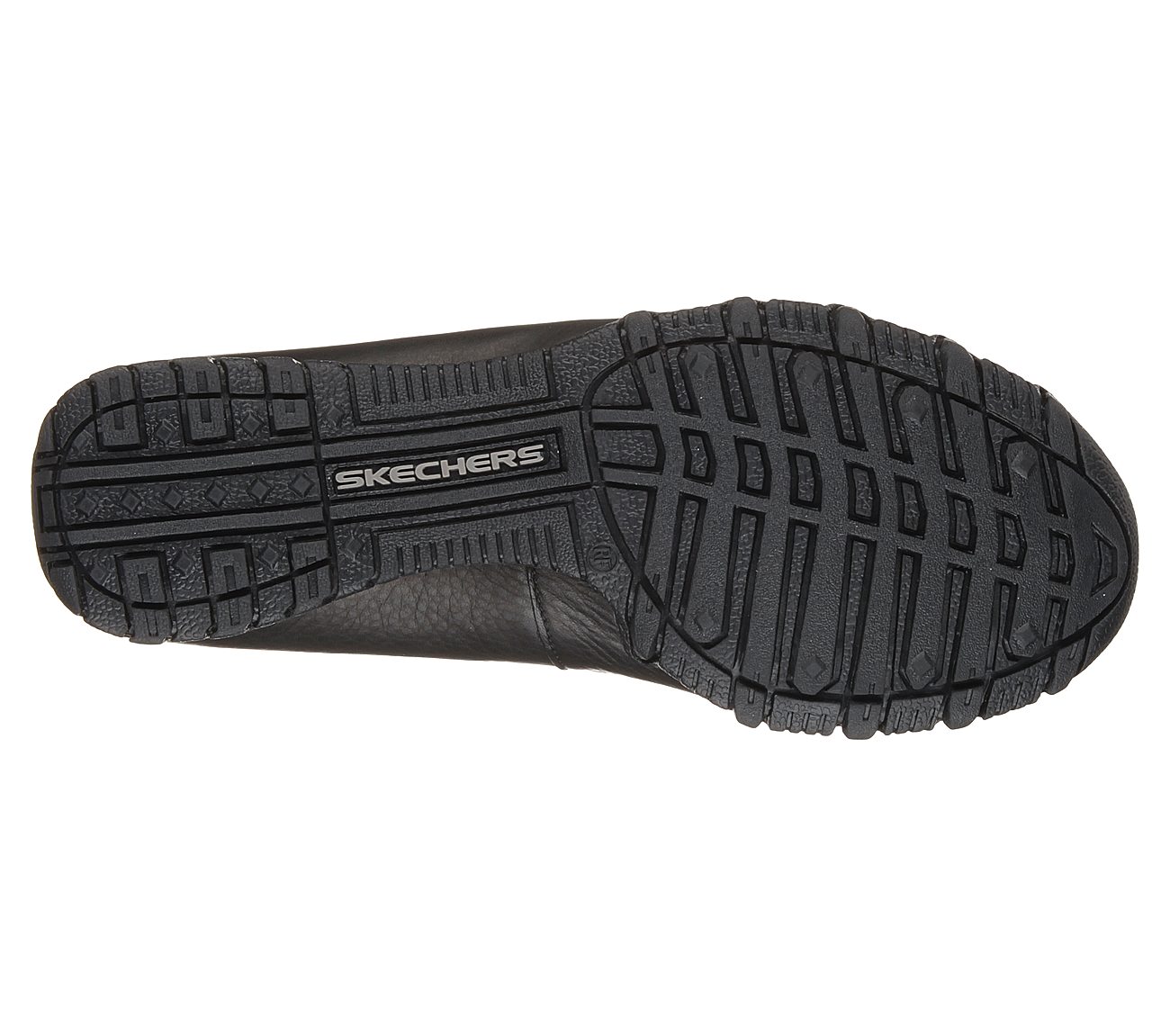 skechers womens relaxed fit bikers lamb slip on shoes black