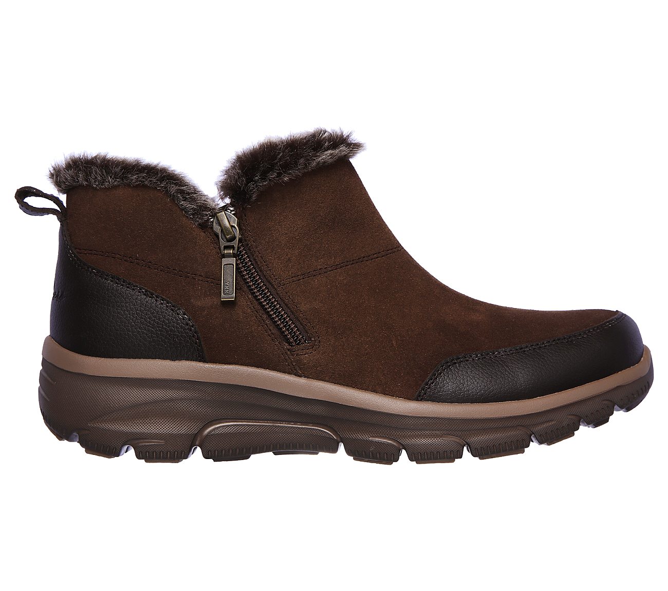 skechers relaxed fit easy going high zip women's ankle boots