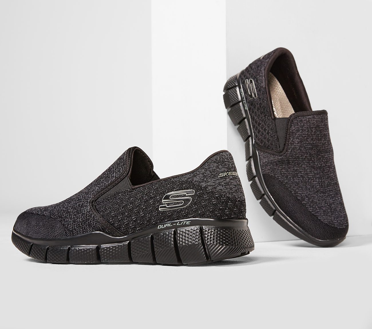 skechers equalizer 2.0 mujer negro