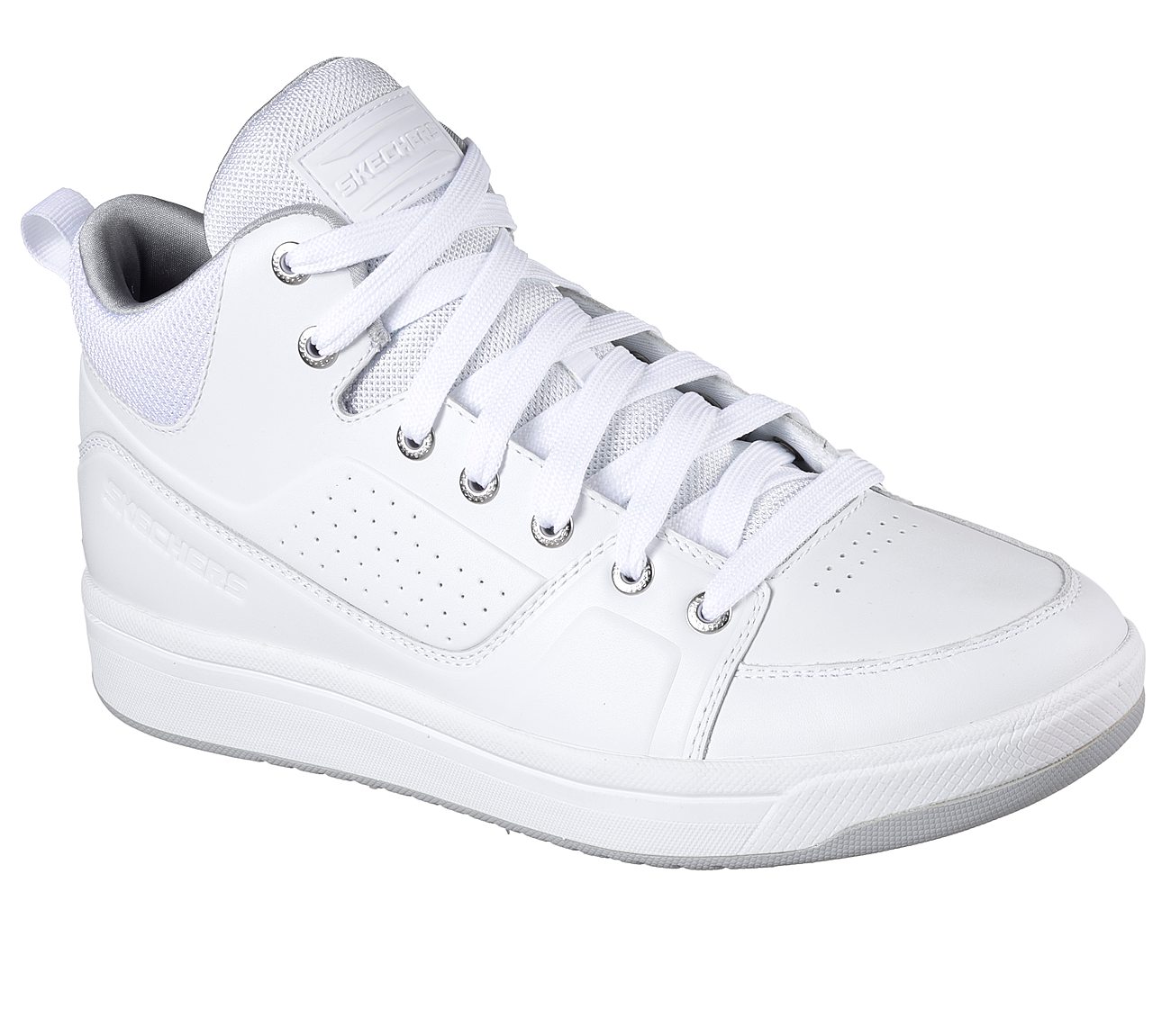 skechers all white