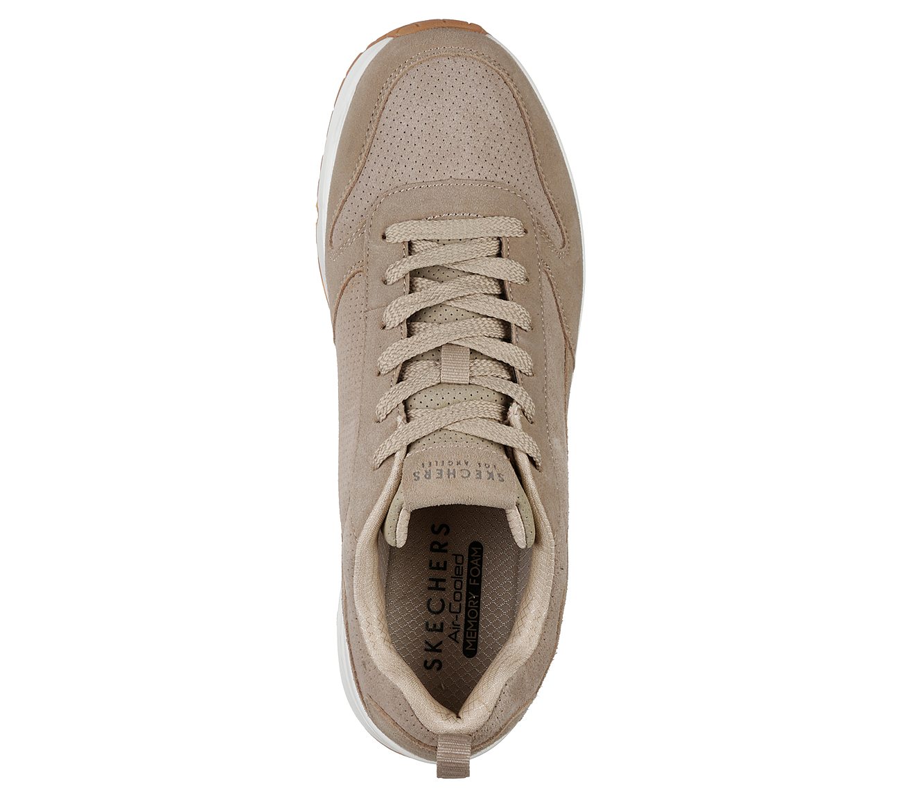 Buy > skechers mens uno trainers taupe > in stock