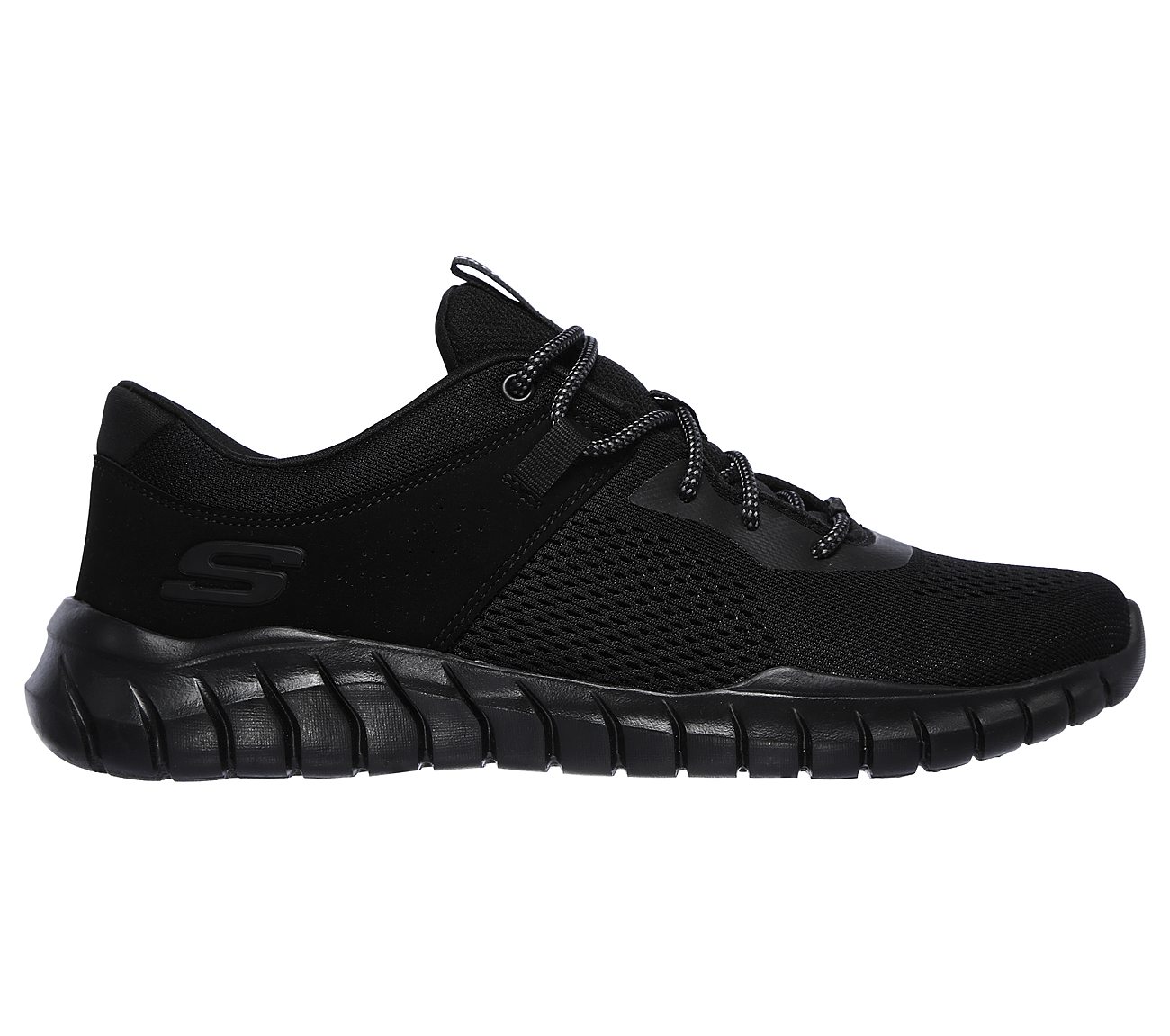 skechers overhaul black running shoes