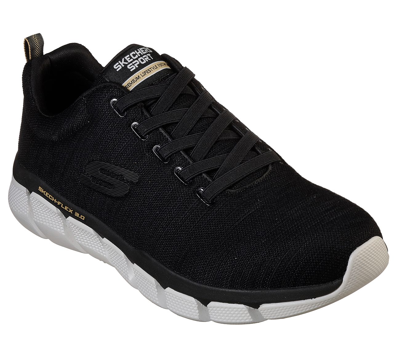 skechers all black shoes