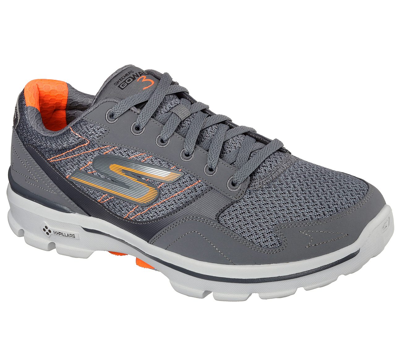 skechers go walk 3 orange