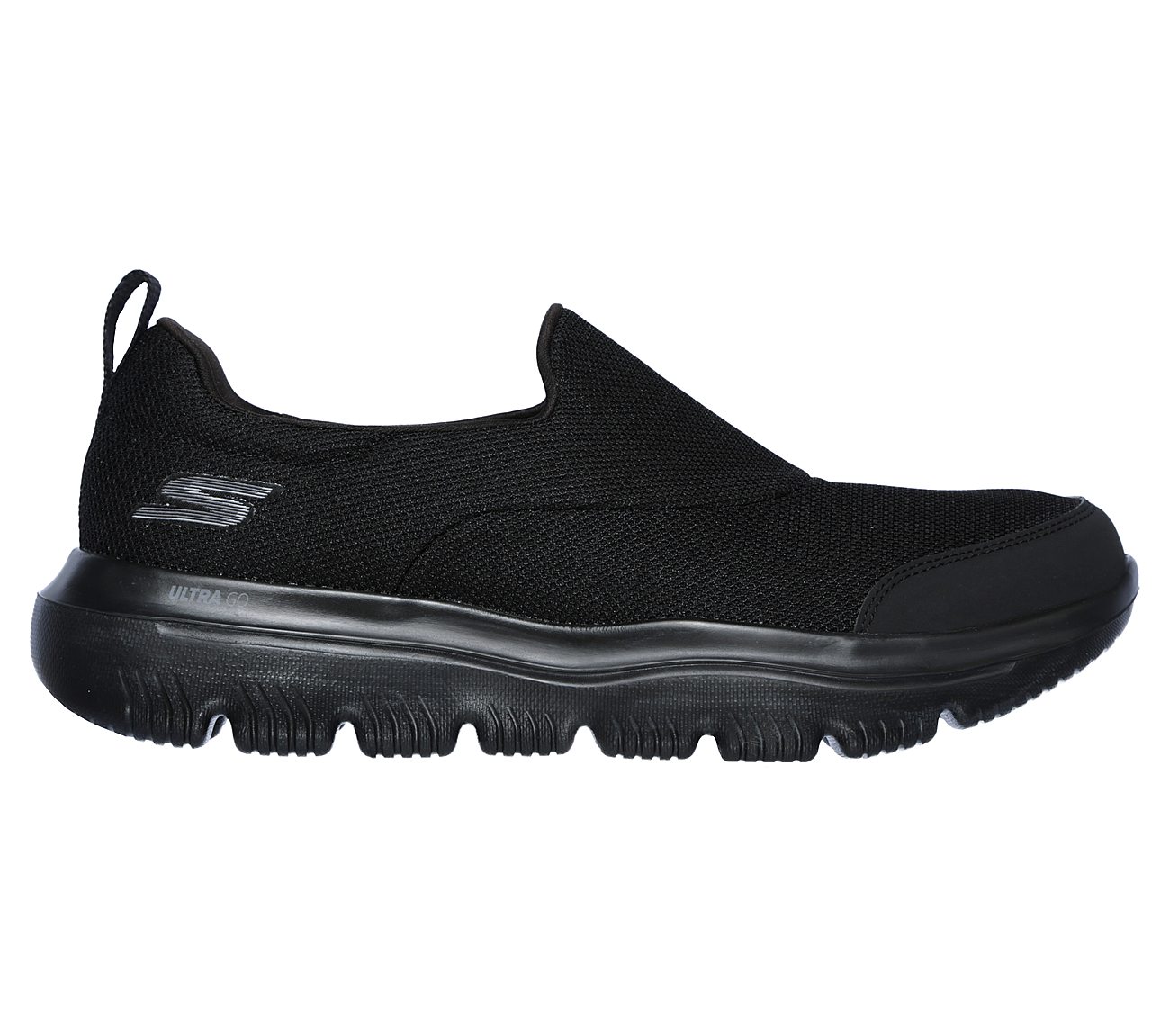 skechers walking shoes black