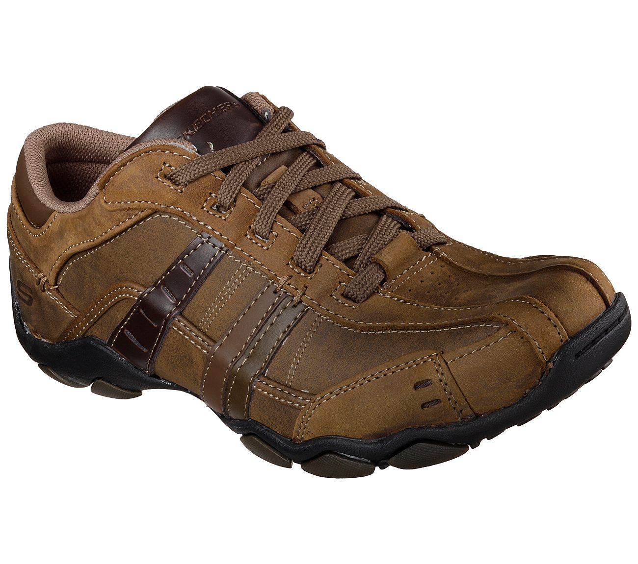 skechers vassell mens casual leather shoes