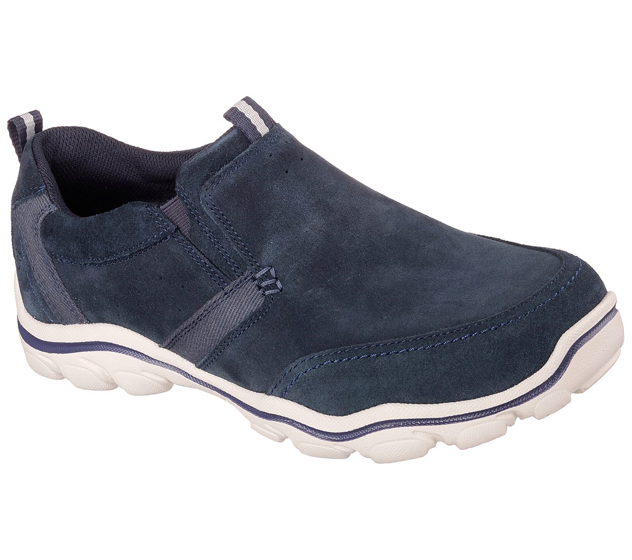 skechers relaxed fit hombre plata
