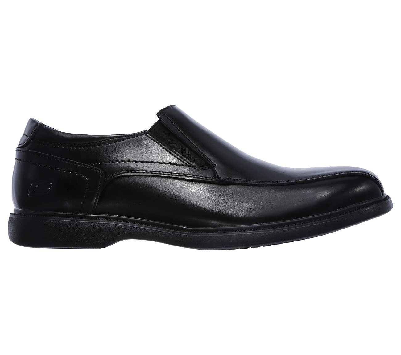 black sketcher dress shoes