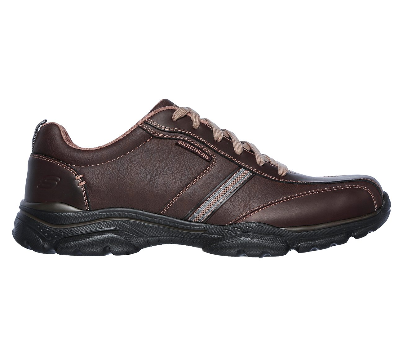 skechers relaxed fit brown