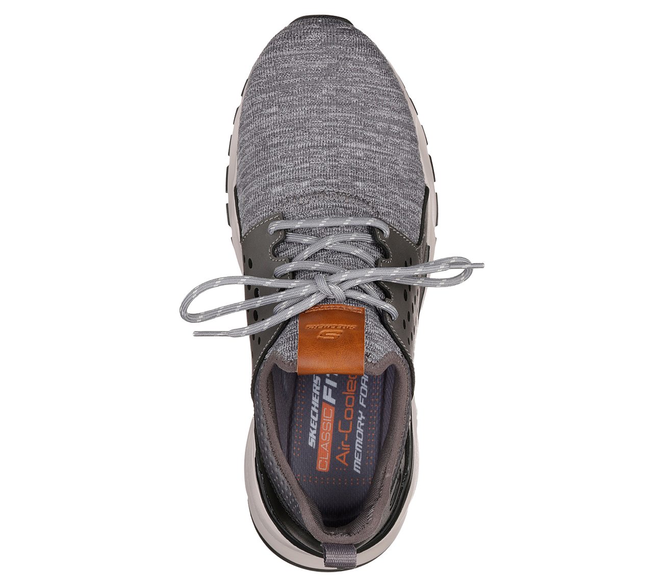 zapatos skechers classica mujer gris