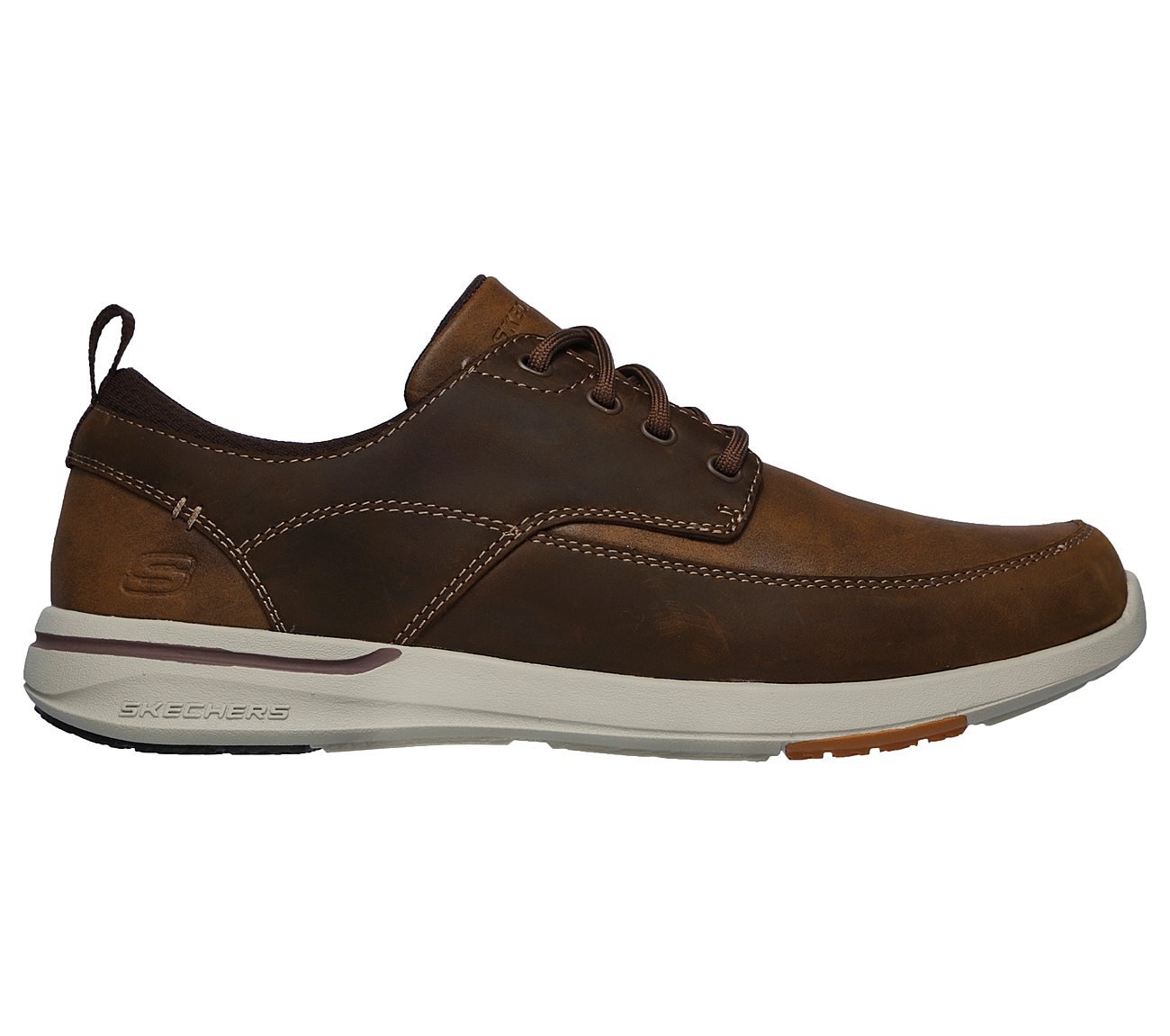 skechers brown leather shoes