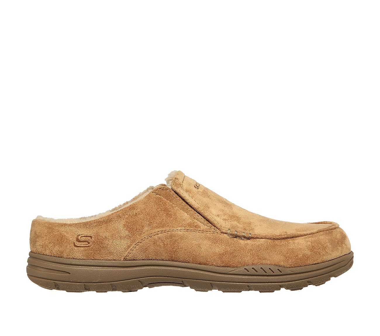 skechers slippers mens brown