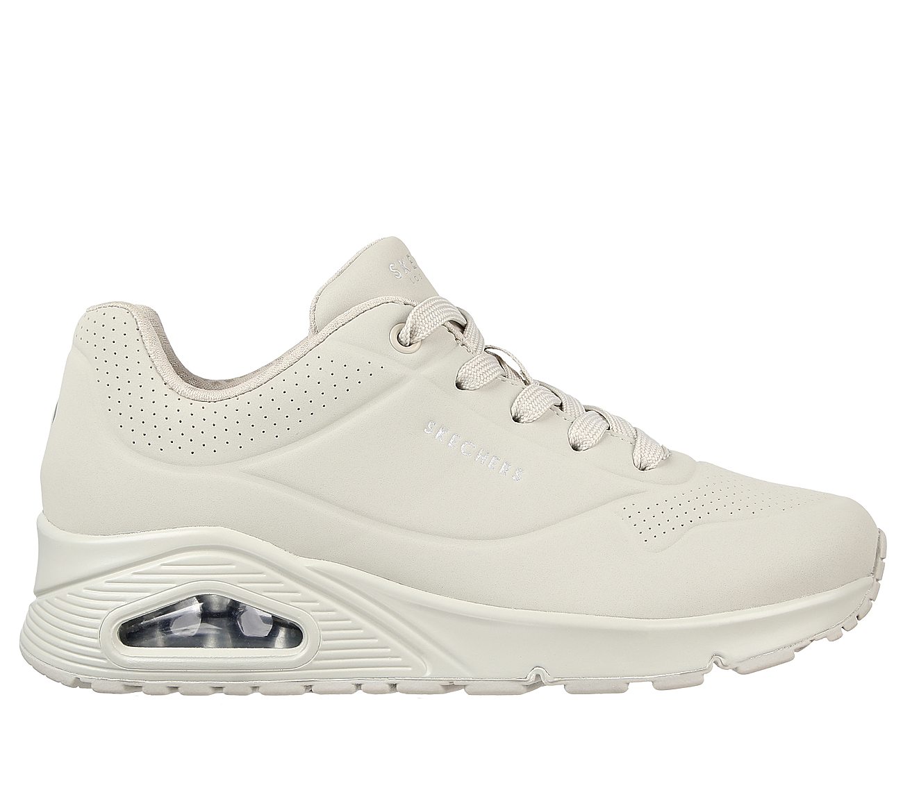 sketchers white runners