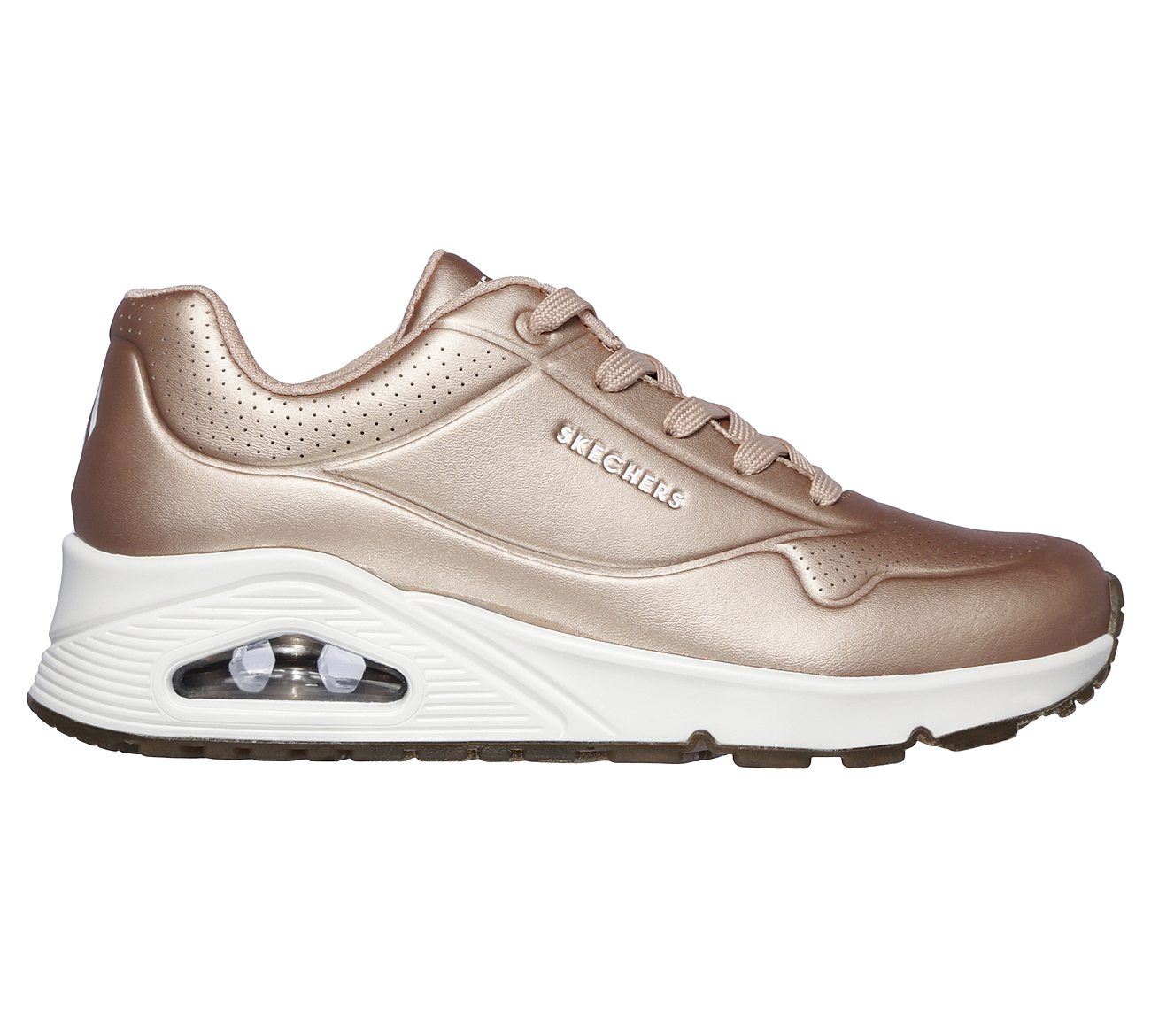 skechers shoes rose gold