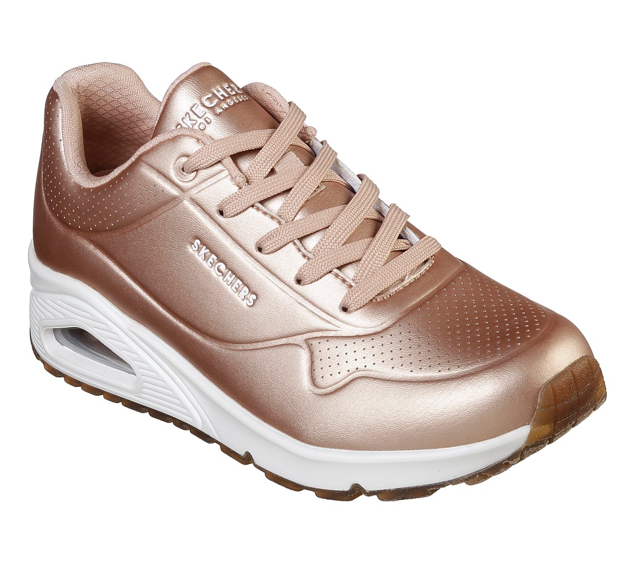 skechers shoes rose gold