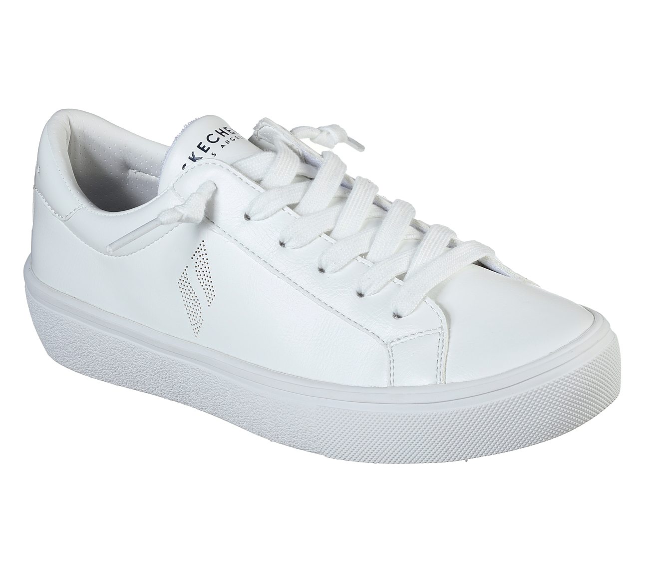 skechers white goldie striped trainers