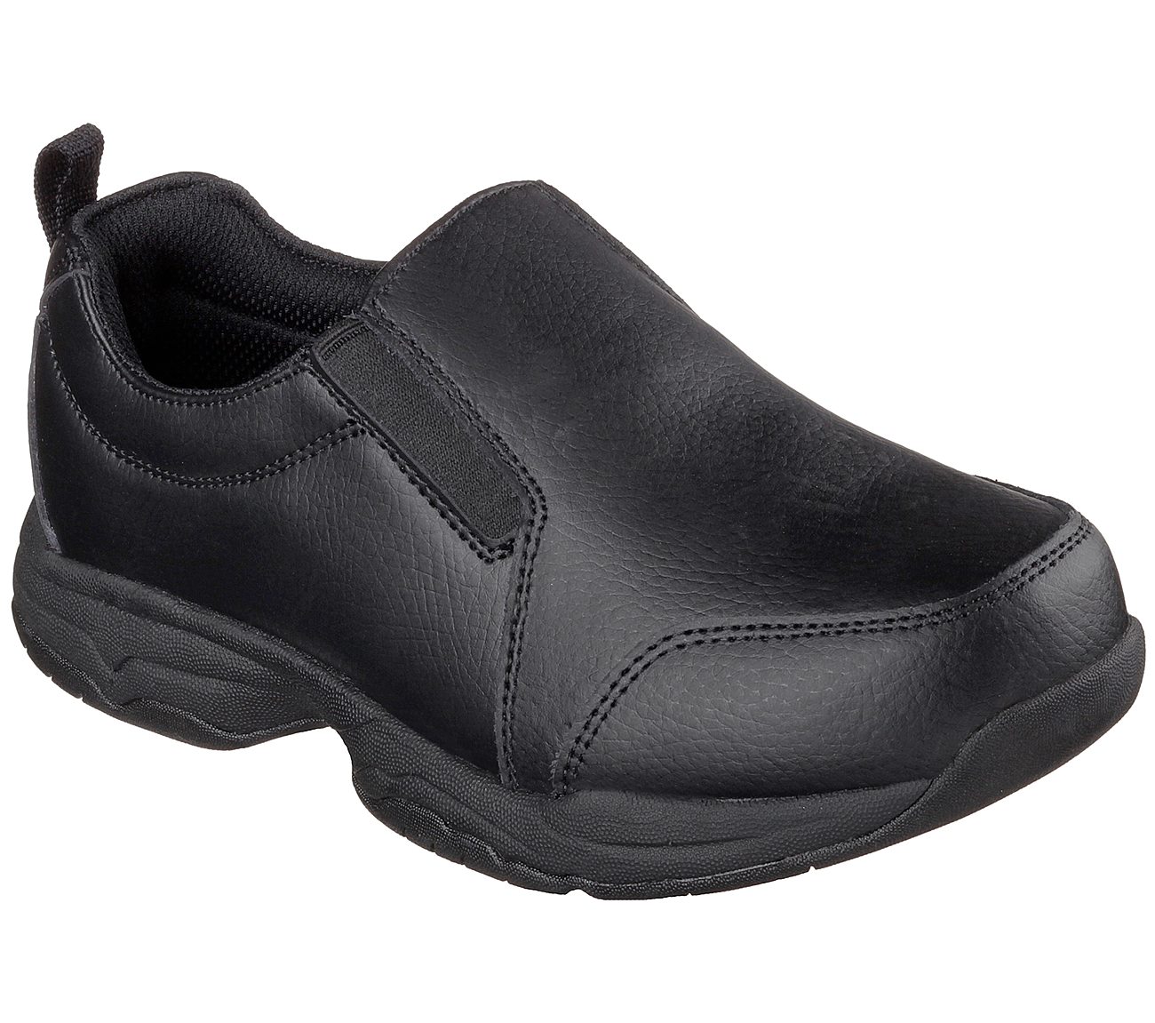 black leather comfy work shoes