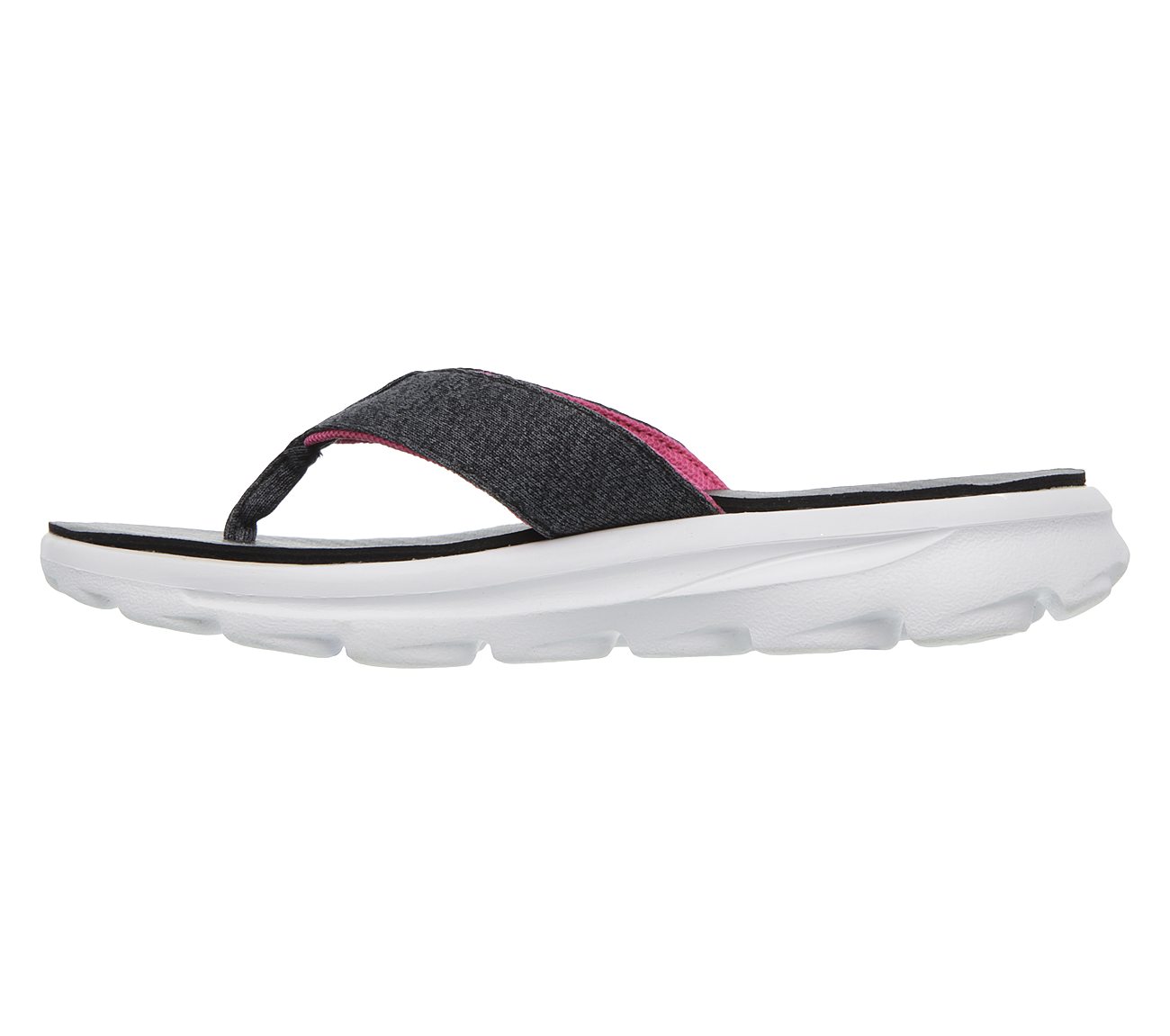 skechers performance women's go walk move solstice flip flop