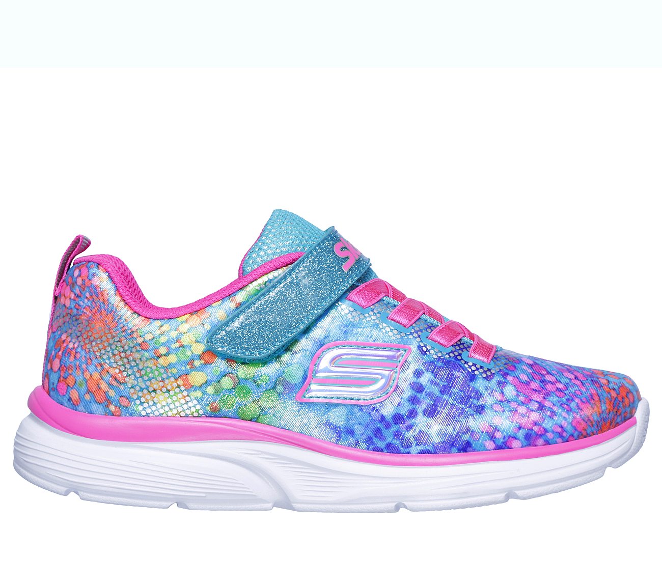 SKECHERS Wavy Lites Lace-Up Sneakers Shoes