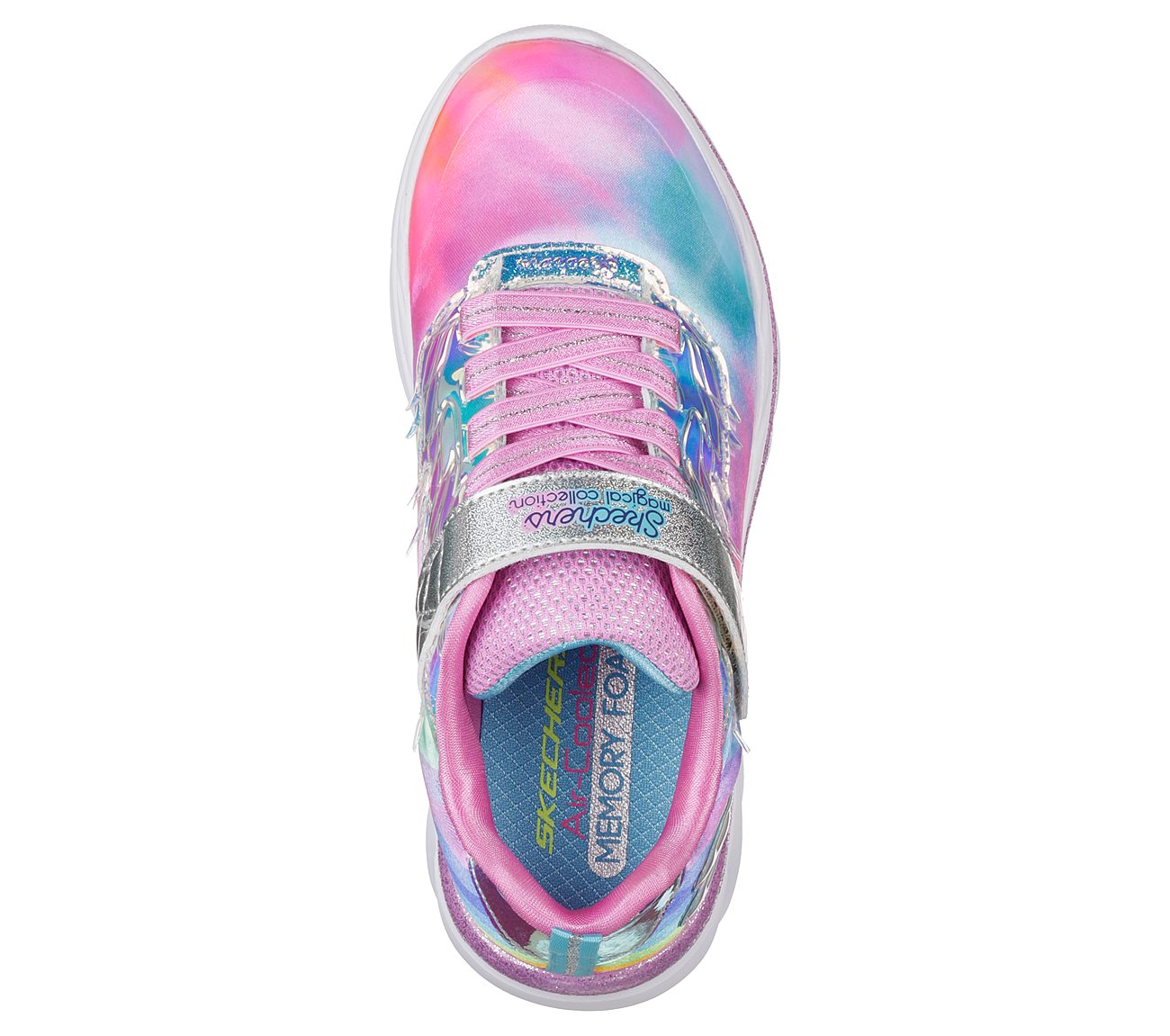 skechers kids' quick kicks-alicorn wings sneaker