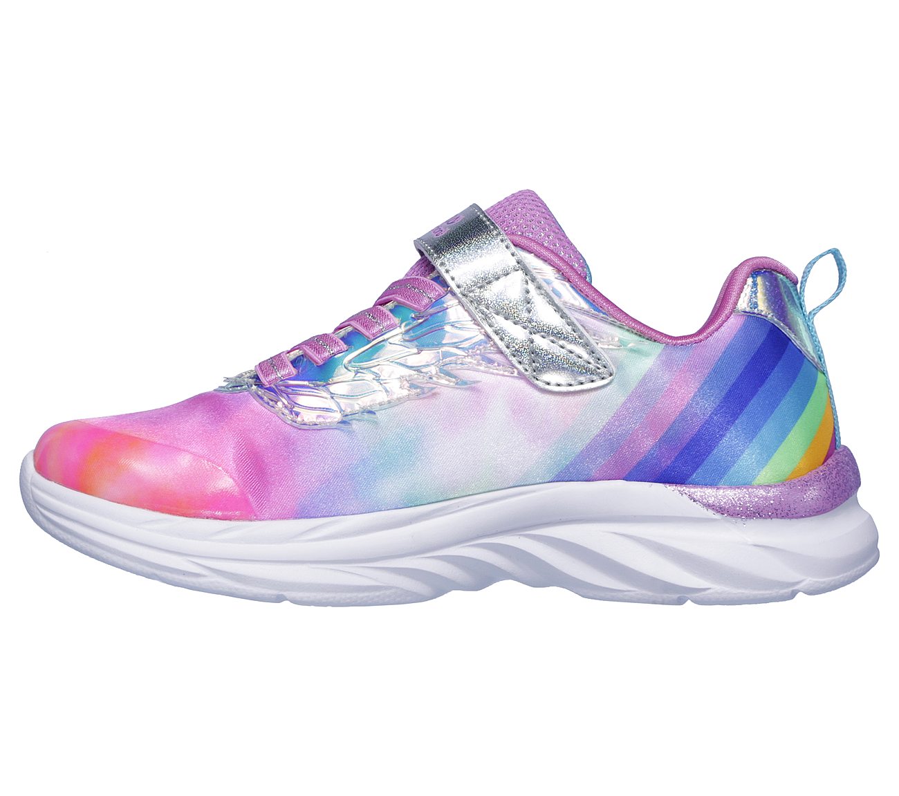 skechers kids' quick kicks-alicorn wings sneaker