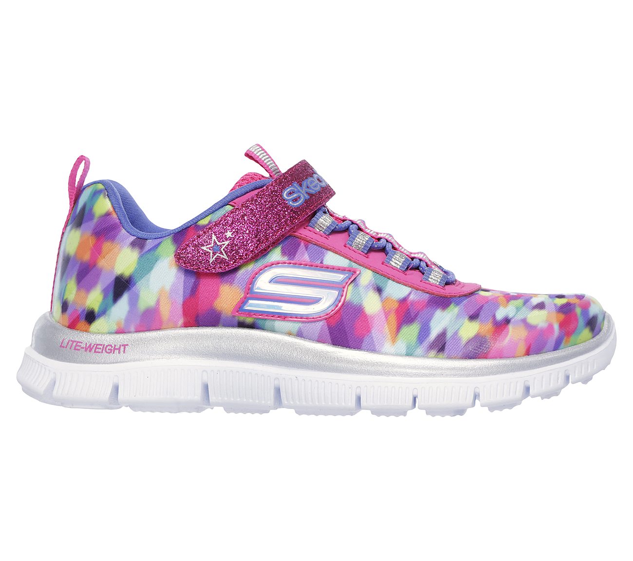 skechers multi colored running shoes
