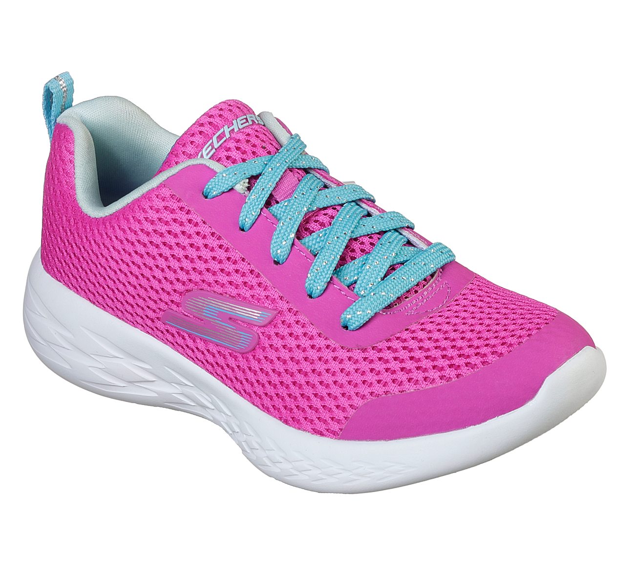 skechers running cyan