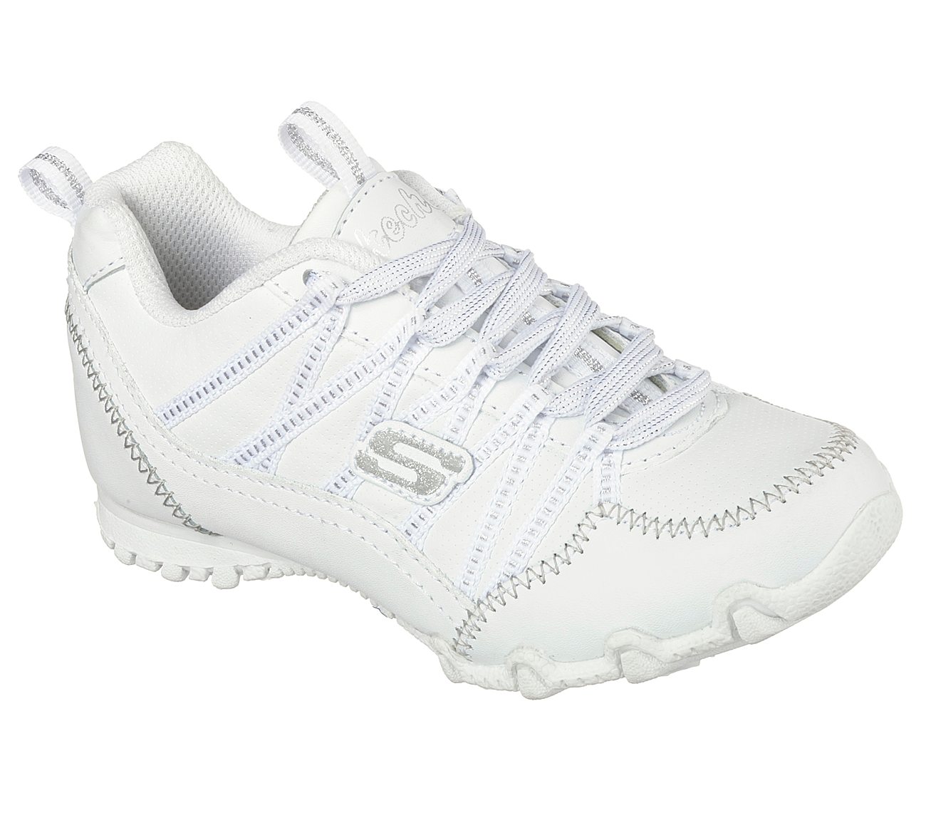 skechers school shoes white