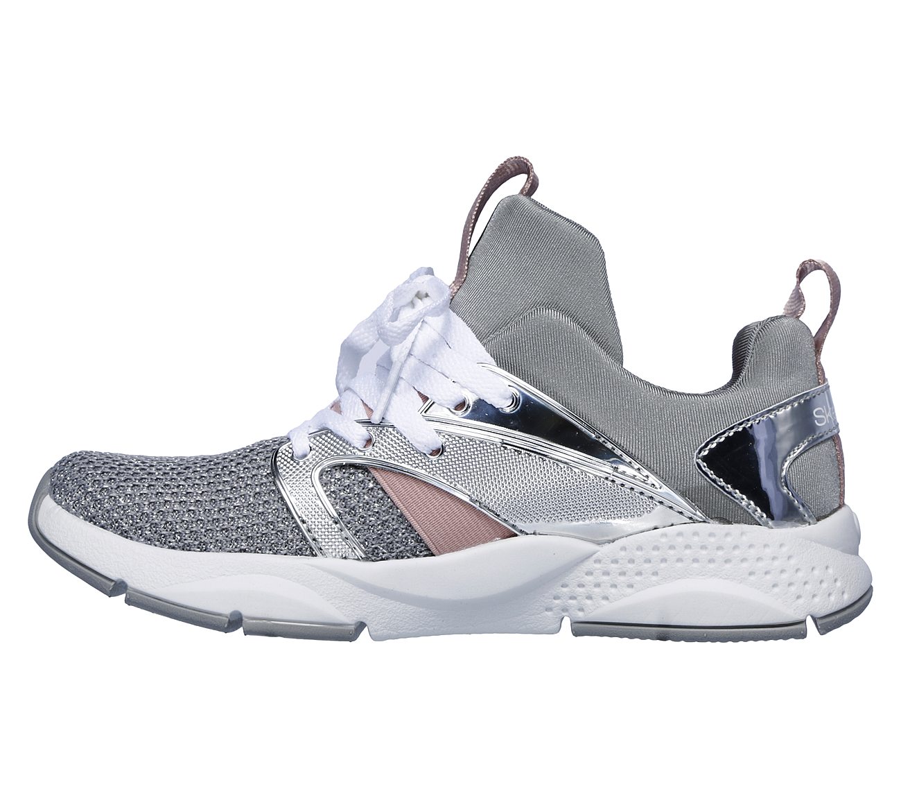 skechers shine status black