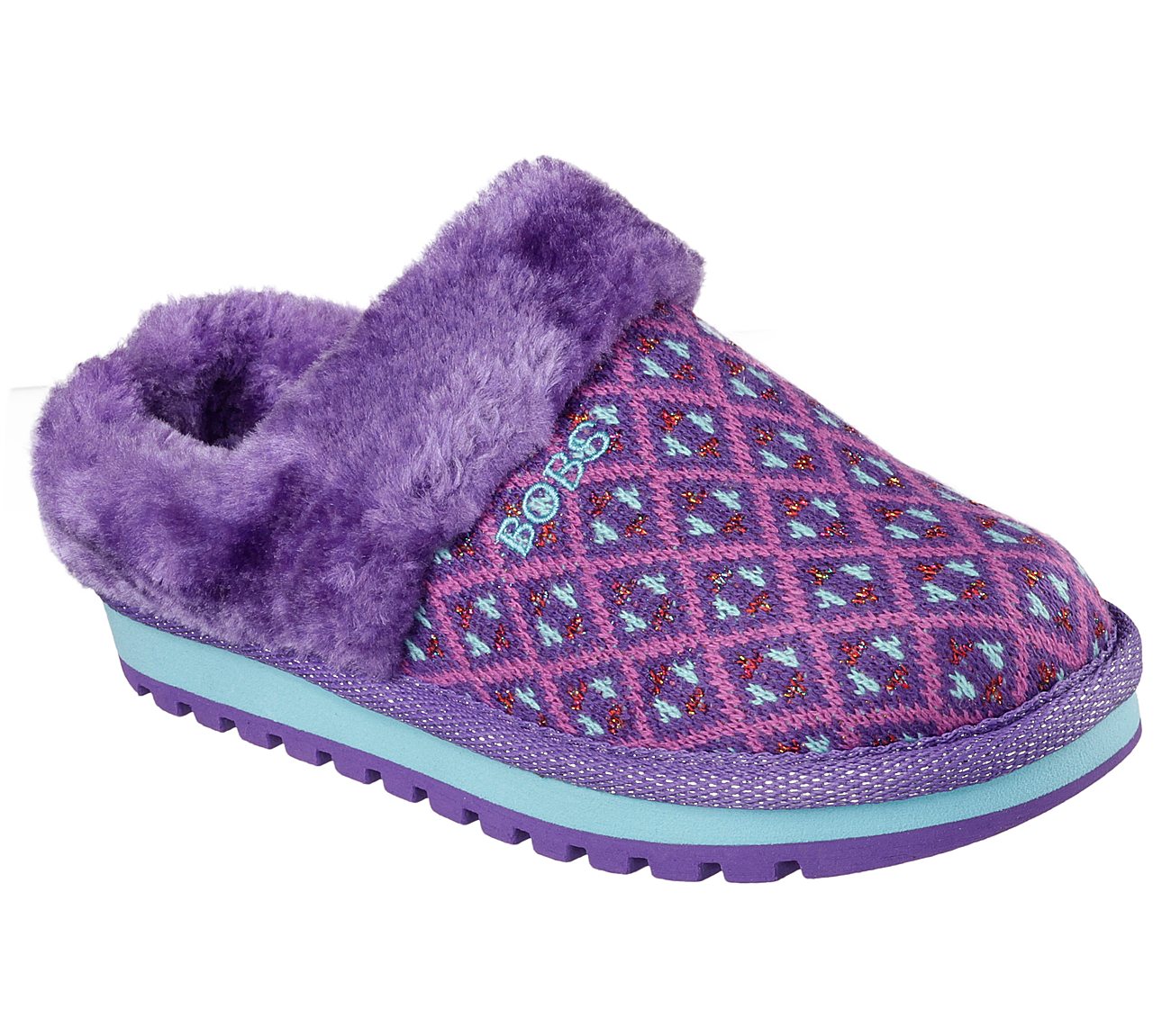skechers slippers purple